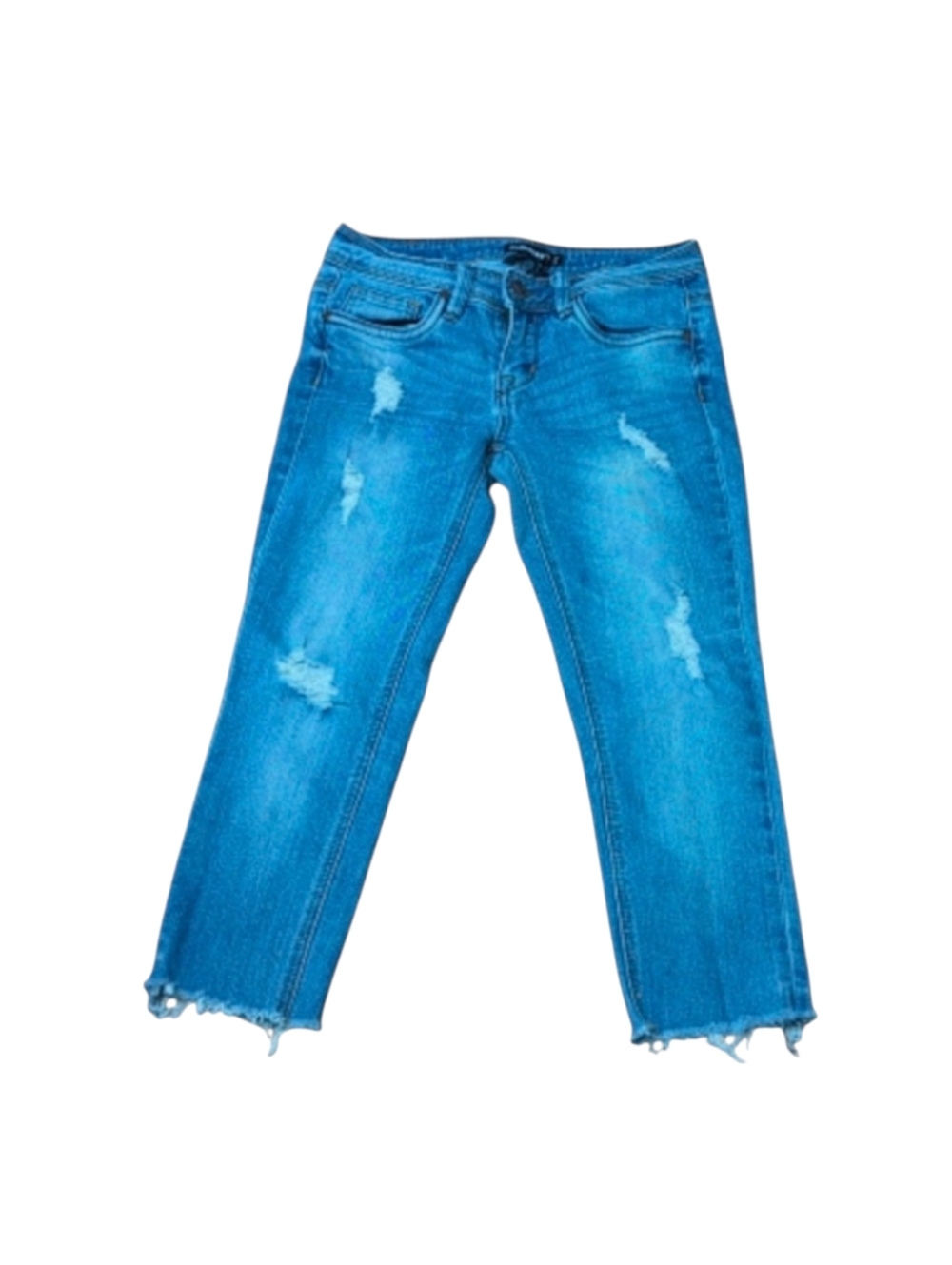 Dollhouse Distressed Ripped Crop Charley Jeans Juniors Size 5